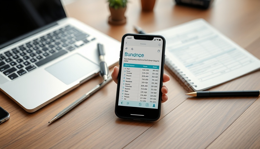 Debt management plan setup with budget spreadsheet on smartphone.
