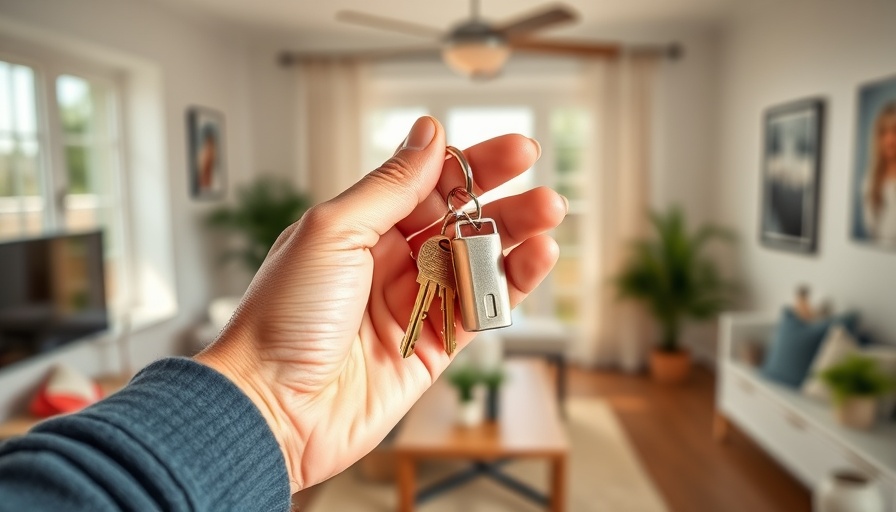 Close-up of hand holding house keys in modern home, inheriting a house with a mortgage.