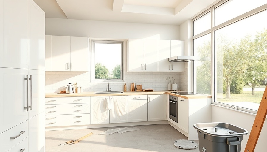 Kitchen renovation scene suggesting unpermitted additions.