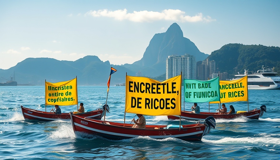 Rio protest against Brazil oil auction shows environmental impact.