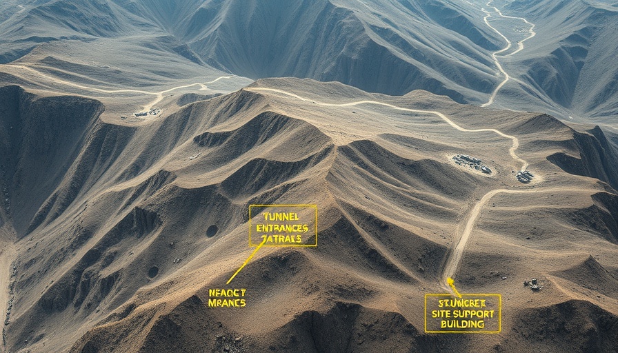 Aerial view of Fordo site with bomb impact craters, highlighting U.S. strikes on Iran nuclear program.