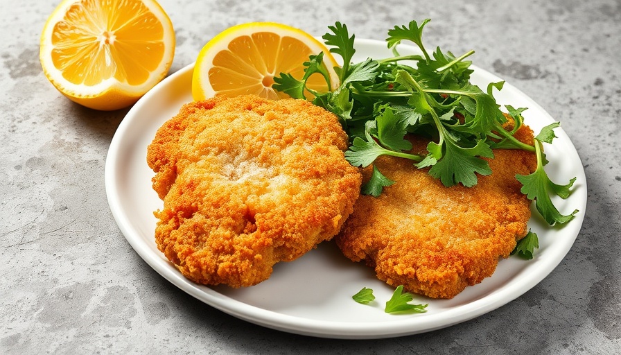 Easy dinner ideas: crispy chicken cutlet with arugula salad.