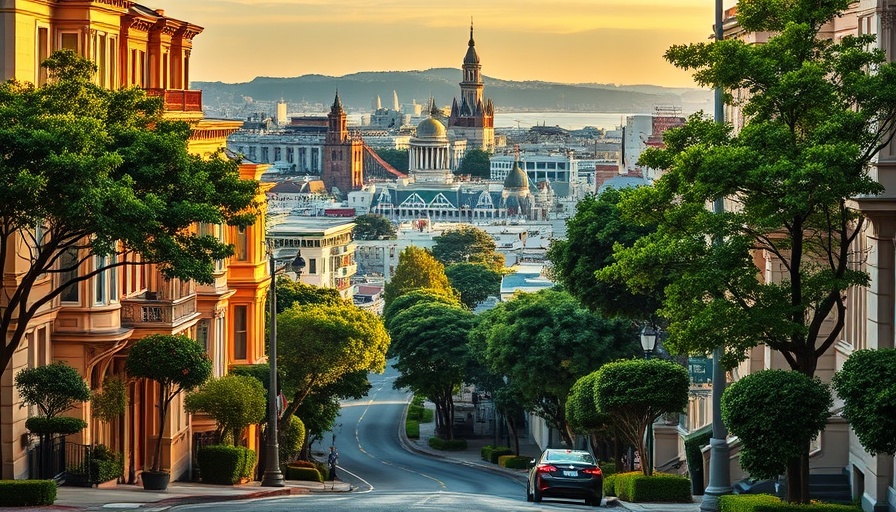 San Francisco luxury real estate with sunset view.