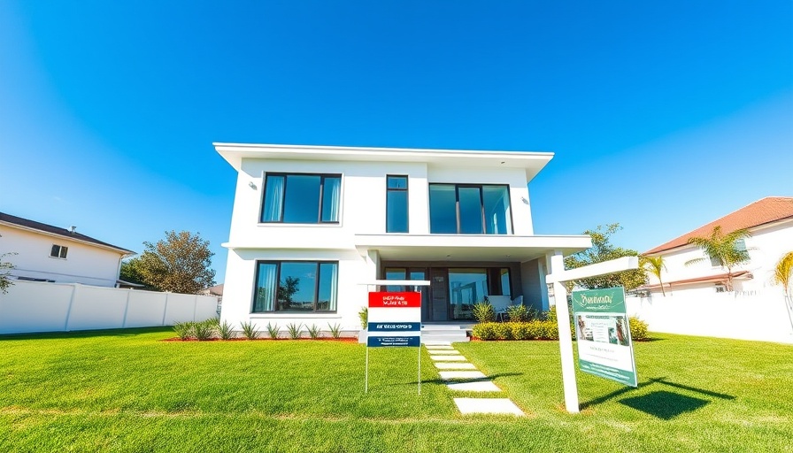 Modern house with real estate sign, question: how long should you live in a house before selling?