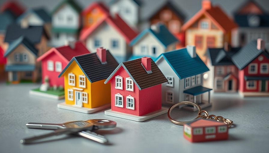 Miniature houses and keys symbolizing use and occupancy agreements.
