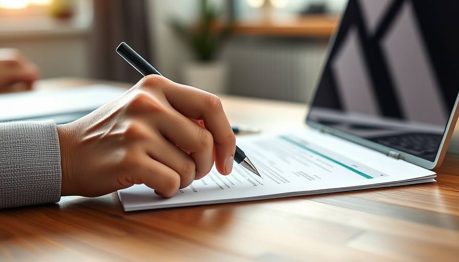 Reviewing unenforceable HOA rules documents with a pen.