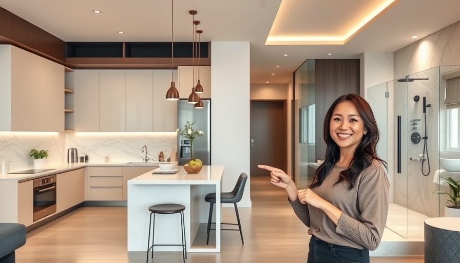 Timeless interior design trends 2025 shown in modern kitchen and bathroom.