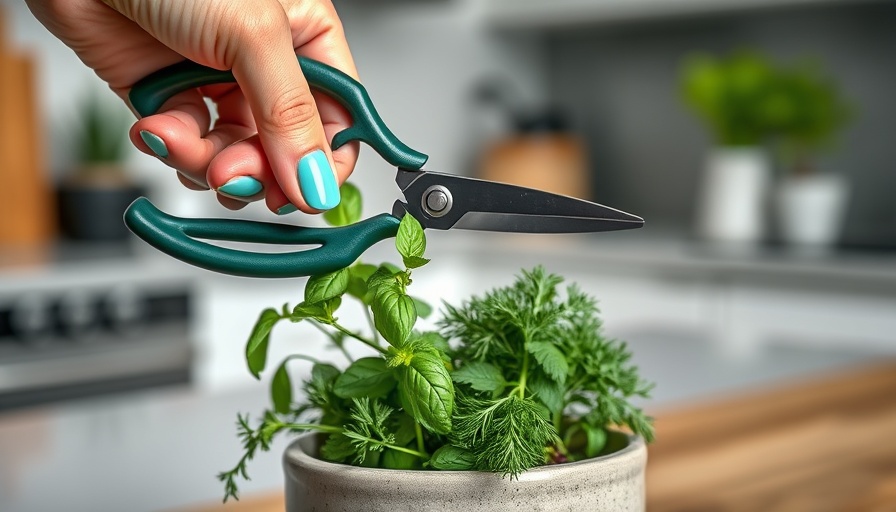 Close-up of garden snips in kitchen for FREE MyLowe’s Rewards giveaway.
