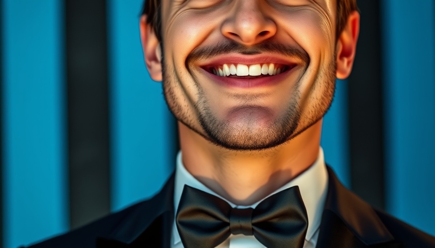 Close-up of a smiling man in formal attire.
