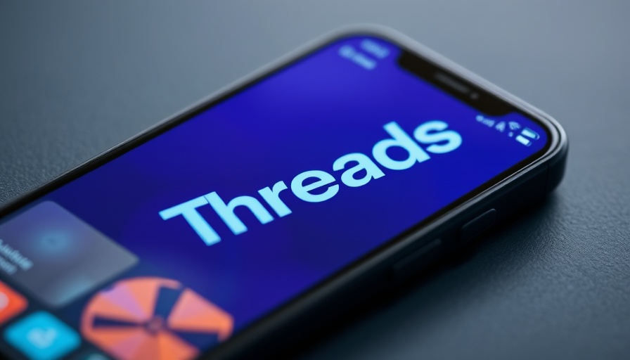 Threads Hidden Words Management app displayed on smartphone.