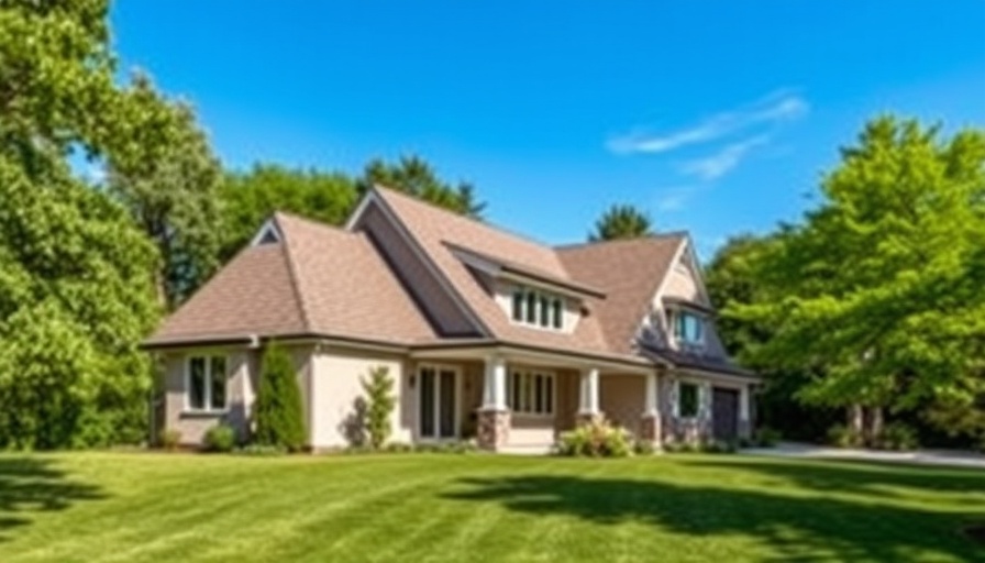 Modern suburban house ideal for types of home inspections.