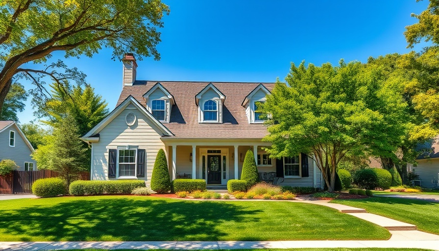 Charming suburban house surrounded by greenery, seller concessions in real estate context.