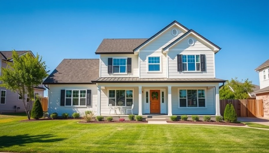 Modern suburban house with neat lawn, perfect for how to sell your house tips.