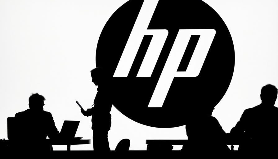 Nextracker record revenue with silhouettes in front of Hewlett Packard logo