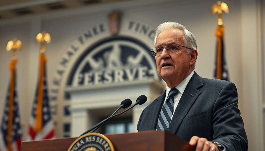 Federal Reserve official discusses stress tests results at a podium.