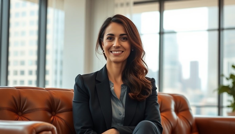 Victoria’s Secret CEO in modern office reflecting strategy.