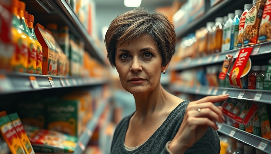 Woman shopping, illustrating consumer spending decline due to inflation.