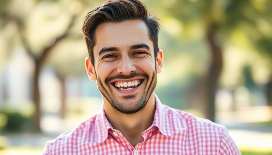Smiling man outdoors, related to how to scale a startup.