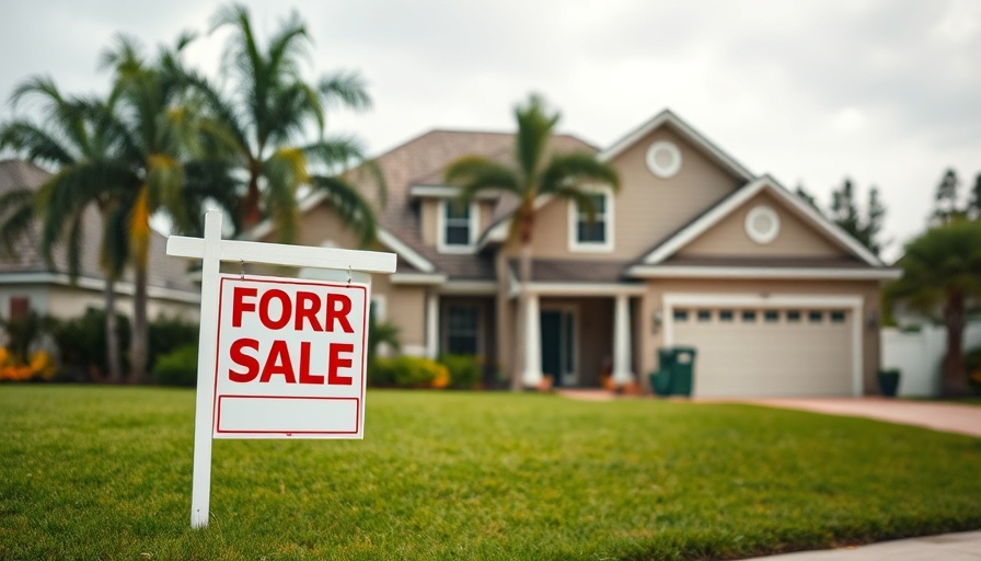 Suburban house for sale indicating housing market correction.