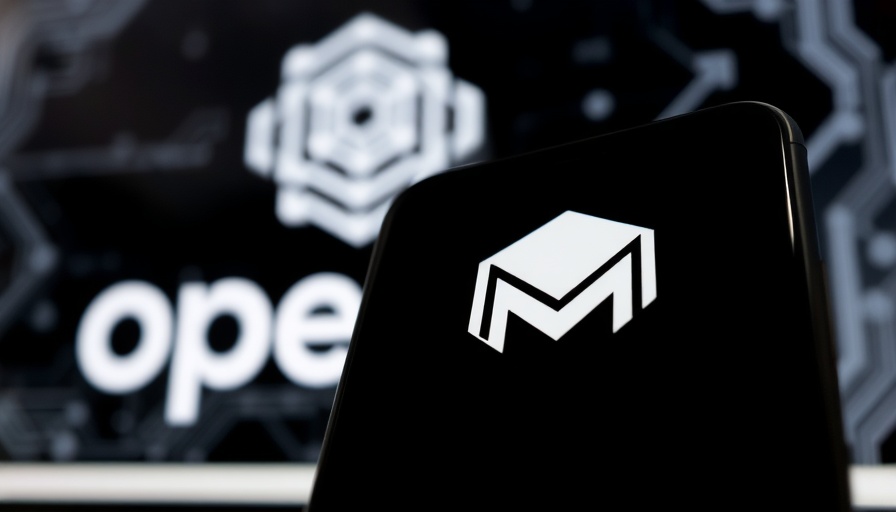 Meta hires OpenAI researchers; smartphone with Meta logo in front of OpenAI logo.