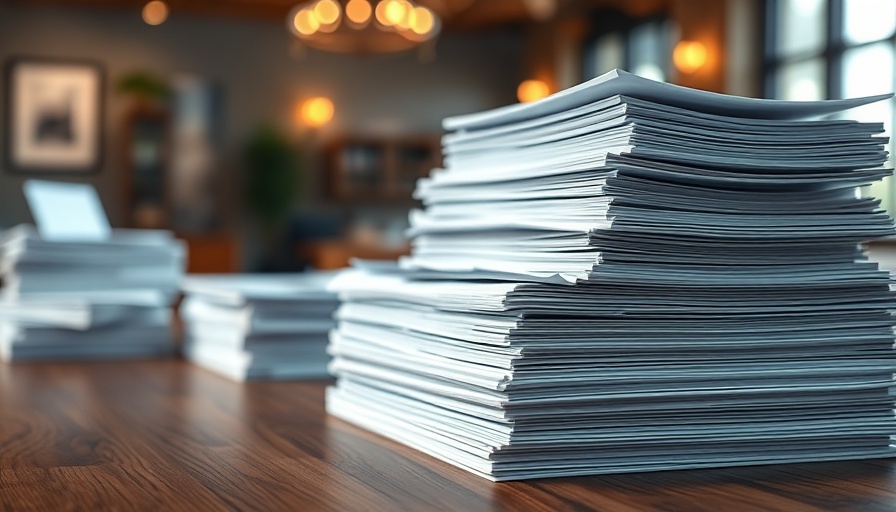 Stack of documents on a polished table, related to Trump Big Beautiful Bill.