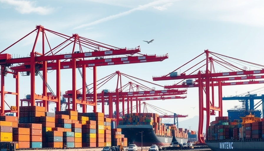 South Korea exports rebound at bustling industrial port.