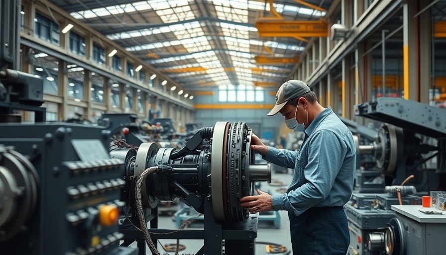 Industrial assembly line depicting Japan manufacturing PMI growth.