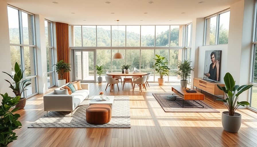 Spacious modern home interior with open layout and natural lighting.