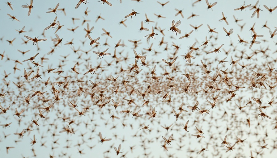 Swarm of gnats in the sky, learn how to remove gnats from your home.