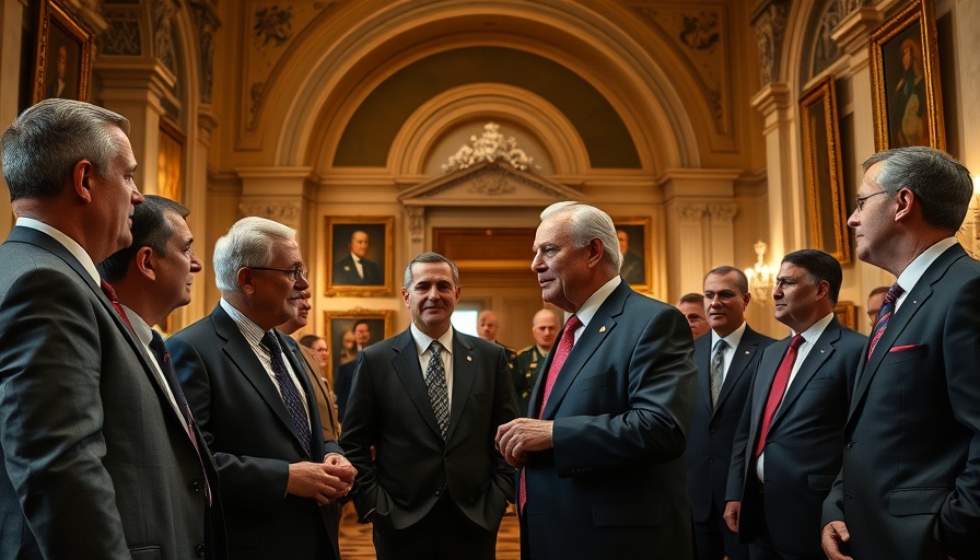 Politicians discuss Trump Energy Bill impact on utility bills in formal setting.