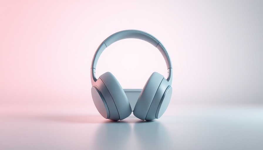 Nothing Headphone (1) sleek case against gradient background.