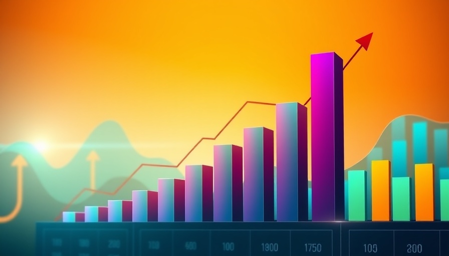 Financial chart showing market trends, concept for debt financing for autonomous vehicles