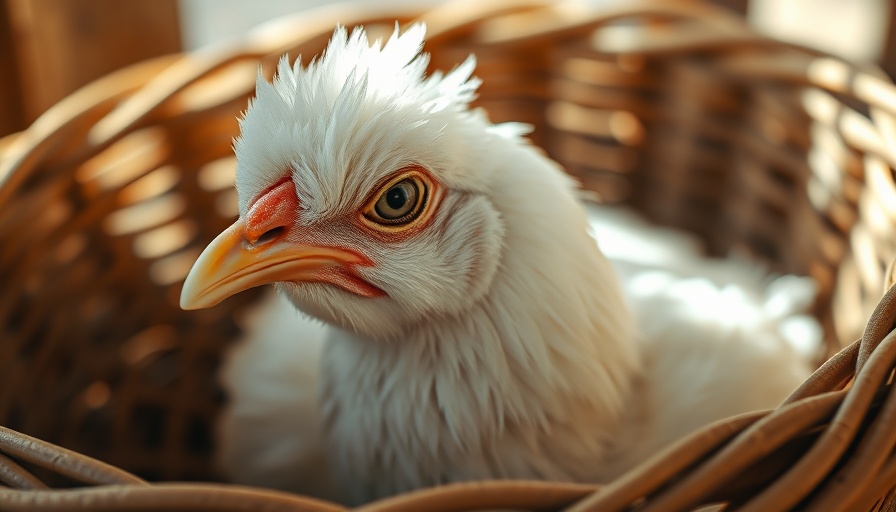 India biofuel impact on chicken farmers with chicken in basket.