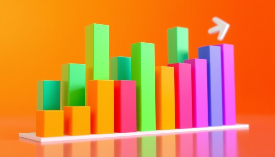 Vibrant 3D bar chart showcasing financial data with InvestingPro and S&P 500.