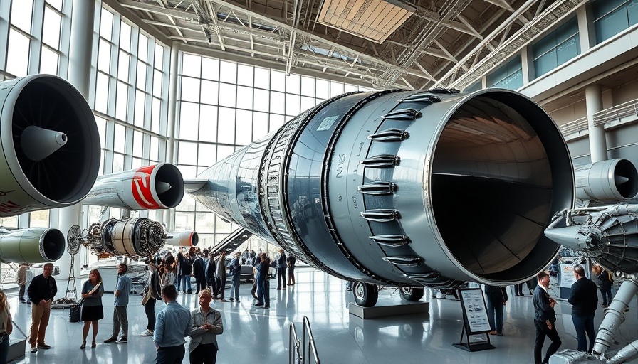 Large jet engine in museum setting, related to Hedge fund TCI's investment strategies.