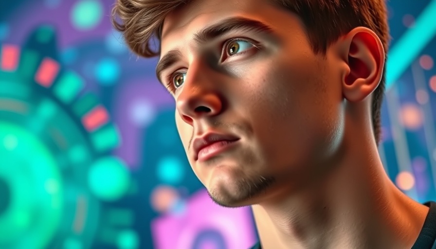 Conference promo featuring young man for AI in film innovation