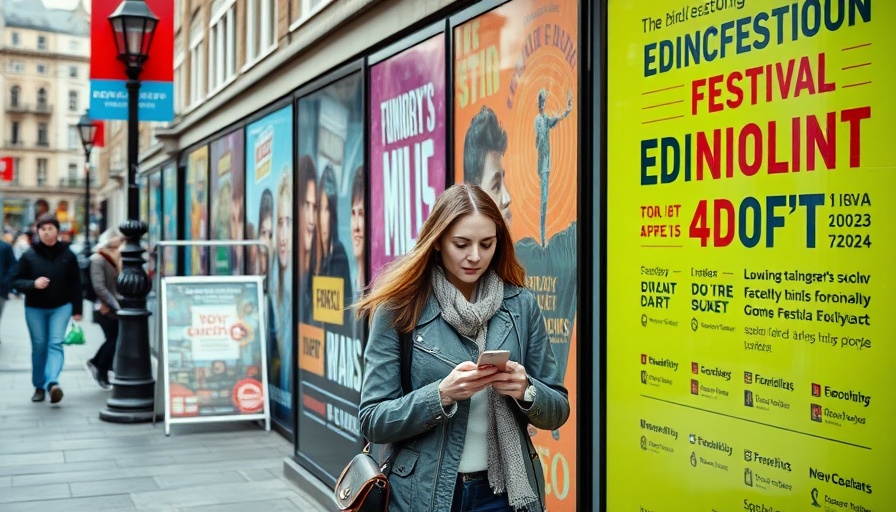 Edinburgh festival posters showcasing corporate sponsorship challenges.