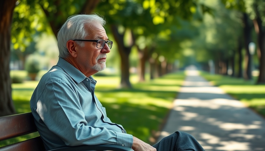 Elderly man relaxing in park, leftwing party UK focus