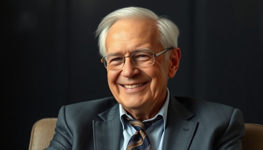Confident man in a suit smirking in an interview setting.