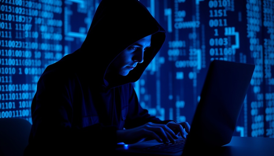 Silicone Valley serial moonlighter depicted as a hacker in blue.