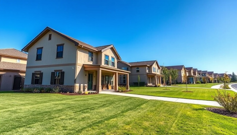 Modern suburban house with lawn and garden, timeline for selling a house.