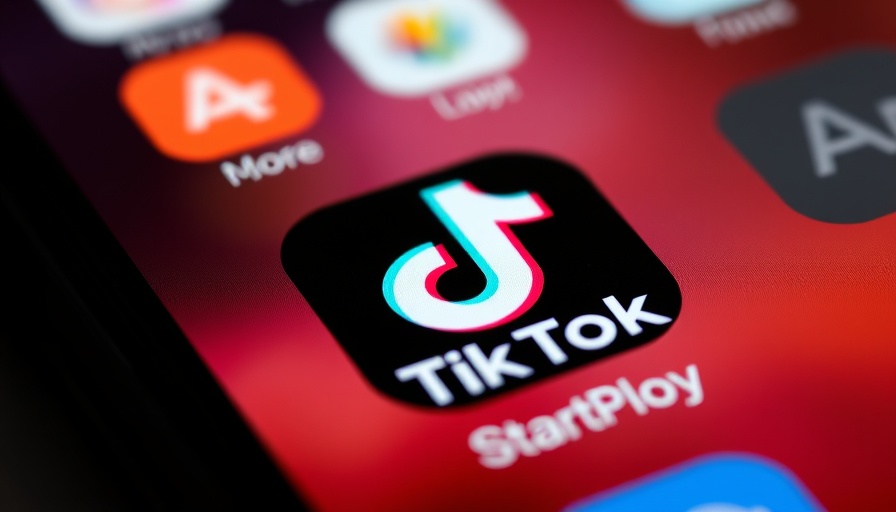 TikTok app icon on smartphone screen, US China Talk TikTok Deal
