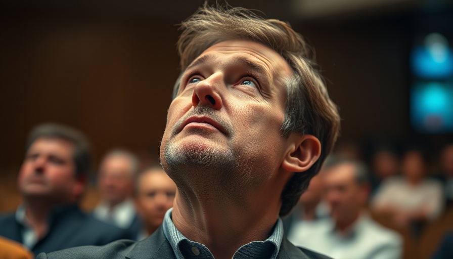 Contemplative man with soft focus background, reflecting on AI impact on white-collar jobs.