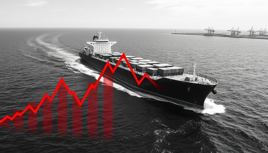 China exports rerouted depicted by cargo ship with graph.