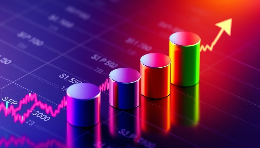 Stock market news graphic showing S&P 500 and InvestingPro chart.