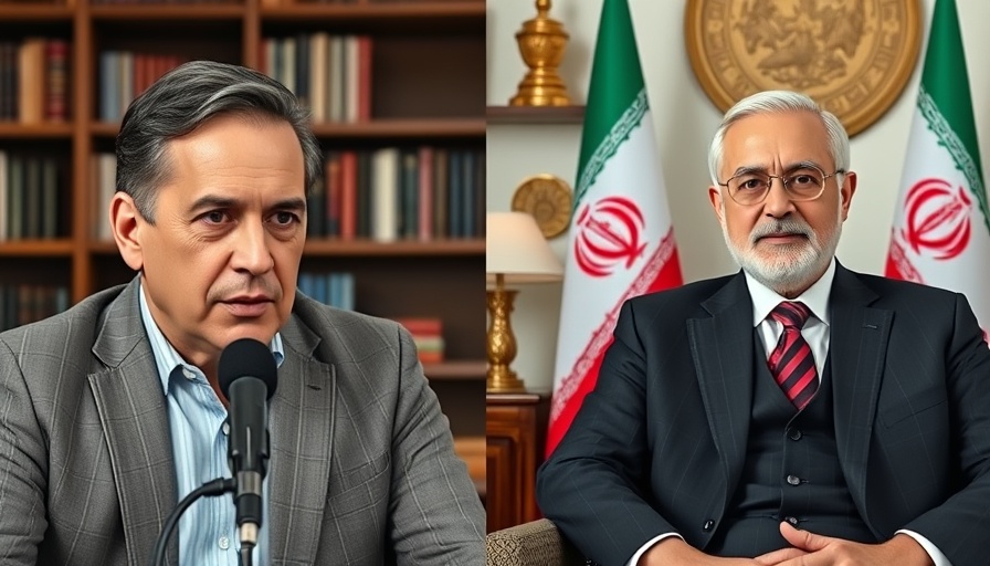 Interview discussing Iran Israel assassination claim with two men.