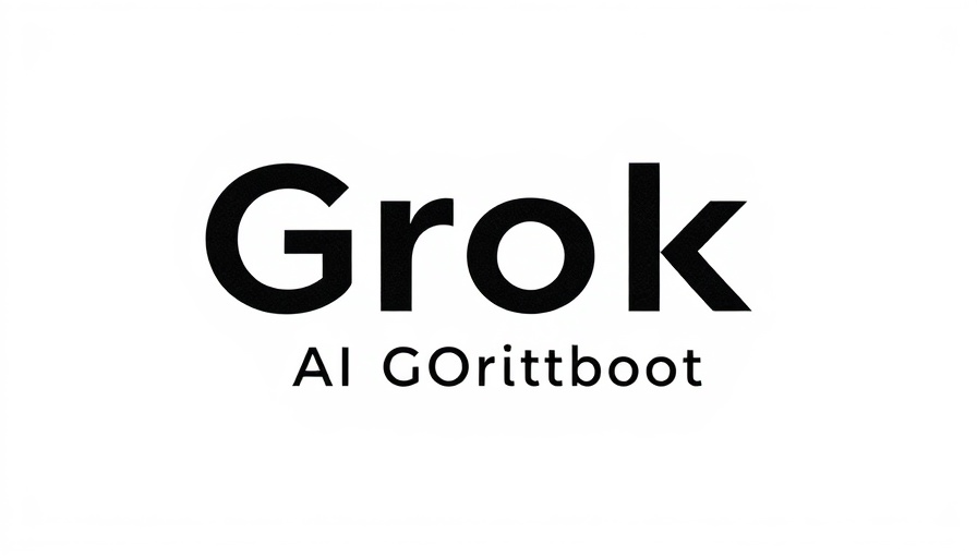Grok AI Chatbot logo with bold design on white background