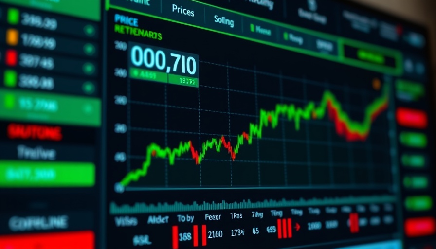 DCC Q1 profit update displayed on a digital financial dashboard with live stock chart.