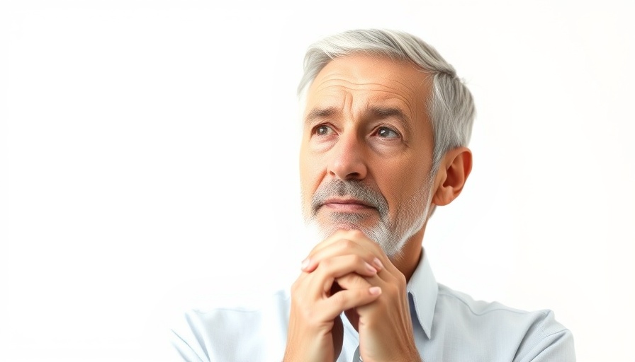 Senior individual with gray hair, thoughtful pose, Apple AI acquisition Perplexity.