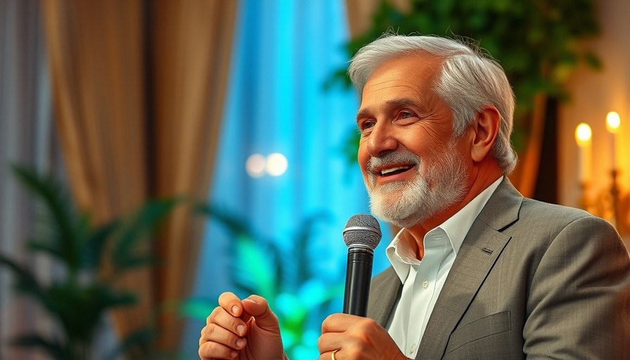 Elegant man speaking at an event, Alan Hassenfeld legacy.